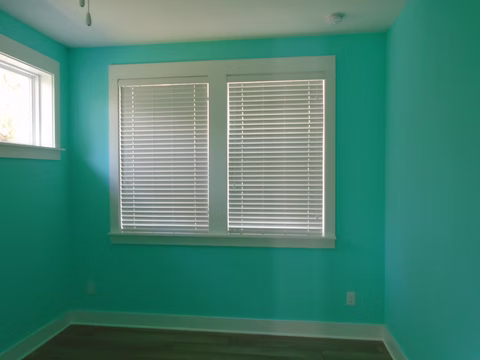 Coordinated custom blinds installed across Nocatee home windows