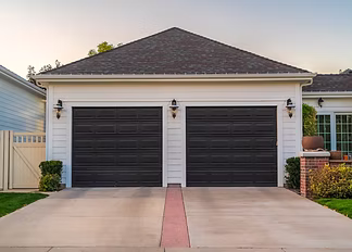 Motorized roll screen installed at a Nocatee garage opening